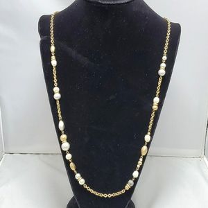 The Sak® 34" Goldtone Pearl Beaded Necklace